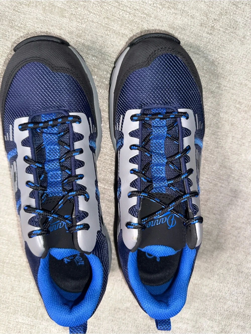 NWT Danner Women’s Run Time 3” Safety Work Shoes Non-Metallic Toe Blue Gray Sz 8